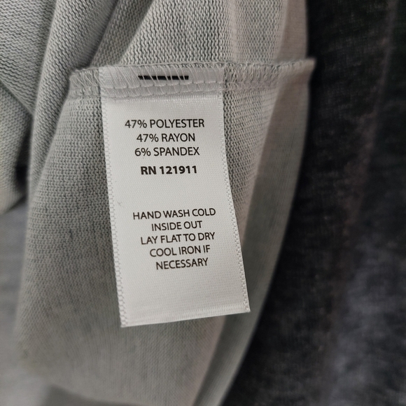 LNA Women's Heather Gray Oversized Hoodie Raw Hem Size M Athleisure Stretch EUC - Picture 6 of 7